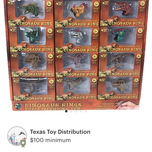 Dinosaur rings for children - Picture 1 of 1